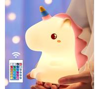 Unicorn Night Light for Kids Night Light,【Remote&16 Colors】Toddler Night Light,5 Brightness Nightlight for Kids Room,Cute Night Light Kids Lamp,Touch Baby Night Light Kids,Unicorn Lamp,Unicorn Gifts