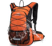 Mubasel Gear Insulated Hydration Backpack Pack with 2L BPA Free Bladder - Keeps Liquid Cool up to 5 Hours - for Running, Hiking, Cycling, Camping (Orange)