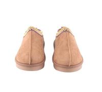 Mubberry Women’s Suede Platform Slippers | Faux Fur Lined Warm Winter Slip-On | Ladies Plush Indoor Outdoor Anti-Skid Thermal House Shoes