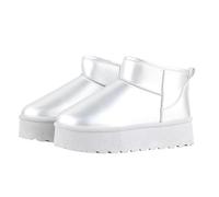 Mubberry Women Suede Winter Boots Ladies Platform Low Ankle Snow Boot Women Classic Faux Fur Warm Lined Slip On Winter Ankle Shoes