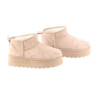 Mubberry Women Suede Winter Boots Platform Low Ankle Snow Boot Women Classic Faux Fur Warm Lined Slip On Winter Ankle Shoes