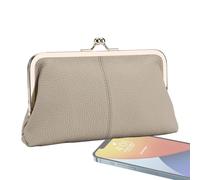 Mubientas Women - Poucto Vintage Fubro Pure | Closure Pouch Change Pouch Lock Wallet Zipper for Women | Pastries Change Floral Pattern Purse Purse, Wallet, Grey, Consulte la descripción, See