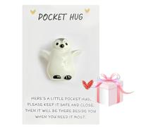 Mubuni Pocket Pe/nguin Hug,Pocket Hug Ke/epsake Orn/ament,Pocket Hug Gift,Mini Pe/nguin Gifts Encourage Ke/epsake Orn/ament,Pen/guin Decoration Pocket Hugs,Cute Pocket Pe/nguin Hug Animal Decoration