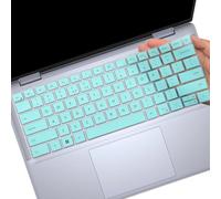 MUBUY-GOL Keyboard Cover for Dell Inspiron 14 5440 7440 & Inspiron 16 7640, Plus 14 7441 7440 & Plus 16 7640 Laptops - Hotblue, Silicone, Waterproof, Dustproof