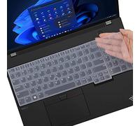 MUBUY-GOL Keyboard Cover for Lenovo ThinkPad E16 T16 P16 P16s 16 Inches Transparent Black Silicone Water and Dust Resistant