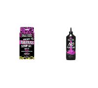 Muc Off 20085 Ultimate Tubeless Setup Kit For Tubeless Ready Bikes & 822 No Puncture Hassle Tubeless Sealant, 1 Litre - Advanced Bicycle Tyre Sealant Up To 6mm