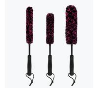 Muc-Off 3 Piece Microfibre Detailing Brush Set Small,Medium,Large Pink/Black