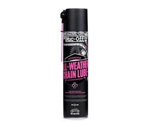 Muc-Off All-Weather Motorcycle Chain Lube, 400ml | Longer-Lasting Chain Protection, Ceramic Additives, Water-Repellent Non-Fling Formula, UV Dye, On and Off-Road Use