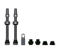 Muc-Off Aluminium Tubeless Tyre Valve V2 - Grey, 44mm (For Presta Valves)