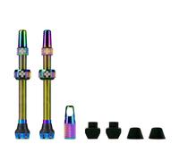 Muc-Off Aluminium Tubeless Tyre Valve V2 - Iridescent, 44mm (For Presta Valves)