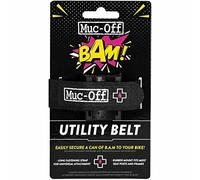 Muc-Off B.A.M! Utility Belt - Black Rubber Mount And Fastening Strap To Easily Secure A Can Of Muc-Off B.A.M! Inflate & Repair To Your Bike