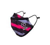 Muc-Off Bolt Face Mask, Large - Reusable Face Mask with Filter, Washable Face Covering - Adjustable Cotton Mask for Men and Women