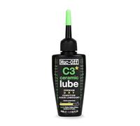 Muc-Off C3 Dry Weather Ceramic Lube, 50ml | Ultra Durable Biodegradable Bike Chain Oil with Ceramic Coating and UV Dye, Reduces Friction for Road, Mountain Bike & Gravel