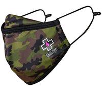 Muc-Off Camo Reusable Face Mask, Large - Adjustable Face Covering With Mid-Layer Filter - Washable Up To 20 Times