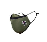 Muc-Off Khaki Face Mask, Small - Reusable Face Mask with Filter, Washable Face Covering - Adjustable Cotton Mask for Men and Women