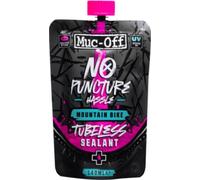 Muc-Off 821 No Puncture Hassle Tubeless Sealant, 140 Millilitres - Advanced Bicycle Tyre Sealant With UV Tracer Dye That Seals Tears And Holes Up To 6mm