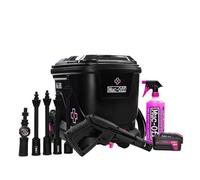 Muc-Off Portable Battery Powered Motorcycle Pressure Washer Starter Bundle - 20L Tank with 4 Lances and Nano Tech Motorcycle Cleaner