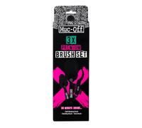 Muc-Off 3 Piece Brush Kit - Bike Cleaning Brushes, Motorbike Cleaning Brushes, Car Cleaning Brush Set - Bike Cleaning Kit with Chain Brush, Black