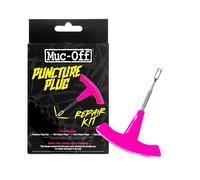 Muc-Off Puncture Plug Repair Kit | Tubeless Tyre Repair Kit with Reamer Tool and 10 Plugs, For Road, MTB, and Gravel Tubeless Setups