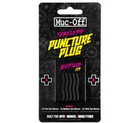 Muc Off Puncture Plugs Refill Pack - 15 Tubeless Repair Plugs for Road, Mountain Bike, and Gravel Tyres - Compatible with all Puncture Plug Tools - Thin, Medium, and Thick