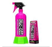 Muc-Off Punk Powder Bottle for Life Bundle - Bike Cleaner Kit with Reusable Spray Bottle - Plastic-Free Bike Wash Refill for Bicycle and Motorcycle