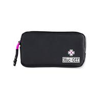 Muc Off Rainproof Essentials Case - Water-Repellent Bike Tool Bag and Organiser Pouch - Durable Ripstop Construction with Pockets for Phone, Repair Kit, and Keys - Black