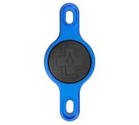 Muc-Off Secure AirTag Holder, Aluminium Bike Mount, Blue | For Apple AirTag, Fits Standard Bottle Cage Mounts, Anti-Theft Security Bolts and Key, Non-Rattle 6061 Build