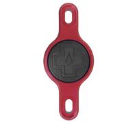 Muc Off Secure AirTag Holder - Machined Aluminium Mount Compatiable with Apple AirTag - Fits Standard Bottle Cage - Anti-Theft Security Bolts - Reduces Tracker Rattle - Red