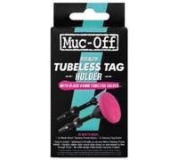 Muc-Off Tubeless Tag Holder & 44mm Valves Black