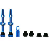 Muc Off Tubeless Presta Valves 2 Units Blue 44 mm