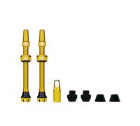 Muc Off Tubeless Presta Valves 2 Units Golden 60 mm 60 mm Gold