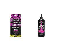 Muc-Off Ultimate Tubeless Setup Kit for Ready Bikes & No Puncture Hassle Sealant, 1 Litre - Advanced Bicycle Tyre Sealant with UV Tracer Dye