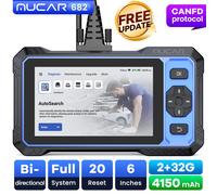 MUCAR 682 AI-Assisted Car Diagnostic Tool CANFD Bidirectional ECU Coding 20 Resets Full System diagnosis Obd2 Scanner Life Free MUCAR 682