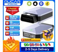 MUCAR Car OBD2 Scanner BT200 MAX Full-System Bi-directional CAN FD 15 Resets Lifetime Update Blue