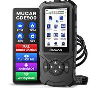 mucar CDE900 2+32G OBD2 Scanner Universal OBD II Code Reader, Extra Subscribe ECM+TCM+ABS+SRS 4 Systems and 28 Reset Car Diagnostic Tool Engine Code Reader
