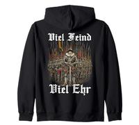 Much Enemy Much Honor Fundsberg Landsknecht Double Mercenary Zip Hoodie