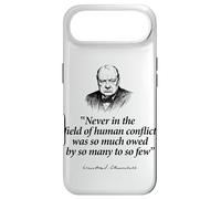Much Owed By So Many To So Few Winston Churchill Black Print Case for iPhone Air