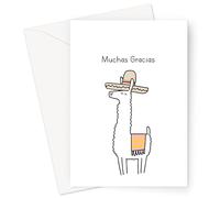Muchas Gracias Greeting Card | Spanish Thank You Card, Funny Thank You Card