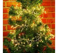 MUCHER Cluster Light 3M 100 LED 8 Mode Garland String Lights with Remote | Battery Operated with 6H Timer, Waterproof, Indoor & Outdoor Use, Dimmable, Decorative for Christmas Party Bedroom Home Decor