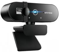 Muchfox Full HD Webcam with Microphone, 1080P Web cam for PC, 120° FOV, Dual Microphone Streaming Webcam for Clear Stereo Audio, Plug and Play USB Web cam for Zoom/Skype/Teams, Conferencing and Video