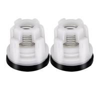 MuchLuckystar 2 Pack Plastic Check Valve Repair Kit for General High Pressure Washer, for axial Replacement Part 1.2x1.4cm White