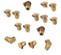MuchLuckystar 20pcs M6x1mm Brass Grease Oil Cup Oiler with Spring Flip Cap, Metric Male Thread Lubricator for Hit Miss Engine