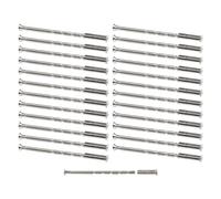 MuchLuckystar 25-Pack for m3 Door Handle Fixing Screws for Eophmi, 60mm Carbon Steel Bolts with Sleeves for 35-60mm Thick Doors, Cabinet Drawer Handles, Silver