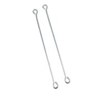 MuchLuckystar 2Pcs Galvanized Piston Rod 36.5cm for Handle Type 75, Flower Pumps & Regular Pumps Replacement Part, Silver