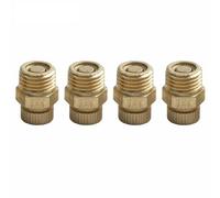 MuchLuckystar 4PCS Brass Air Compressor Drain Valve Screw, Silent Threaded Drain for Small Air Tanks, Install Compressor Accessories, Golden