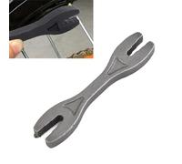 MuchLuckystar 6 in Motorcycle Spoke Wrench, 6 Sizes Double Open-End Tool for Bike Car Machinery Repair, Forged Metal Spanner 4.4-6.6mm, Black