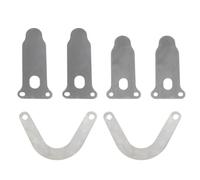 MuchLuckystar 6pcs Silent Air Compressor Head Valve Plates Kit, Metal Replacement Parts for Piston Machine, 3 Sizes U/Tongue Shape