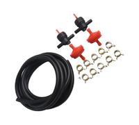 MuchLuckystar 7ft Fuel Line Hose Kit 1/4" ID 3/8" OD with Clamps and Valves, Compatible with for craftsman Troy-Bilt for honda Lawn Mower Tractor Snow Blower