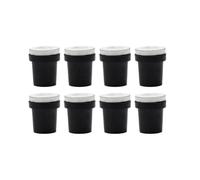 MuchLuckystar 8pcs Sandblaster Nozzles 2-3.5mm Tips for 5 Gallon Tanks, Plastic Blast Pot Parts with Black Jacket and White Liner