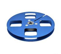 MuchLuckystar Aluminum Tape Reel 5 Inch Empty Spool for Analog Recording - Alloy Hub with 4 Holes - Compatible Studer Teac - Black Silver Red Blue Gold - 15x15x3cm(Blue)